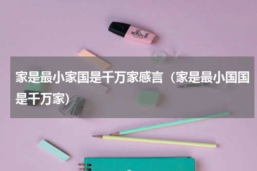 家是最小家国是千万家感言（家是最小国国是千万家）