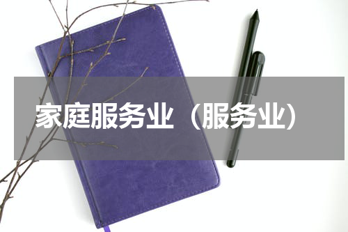 家庭服务业（服务业）