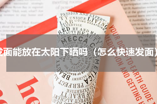 发面能放在太阳下晒吗（怎么快速发面）