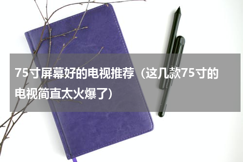 75寸屏幕好的电视推荐（这几款75寸的电视简直太火爆了）