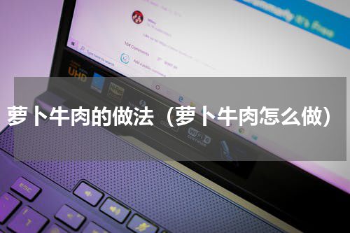 萝卜牛肉的做法（萝卜牛肉怎么做）