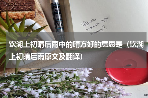 饮湖上初晴后雨中的晴方好的意思是（饮湖上初晴后雨原文及翻译）
