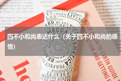 四不小和尚表达什么（关于四不小和尚的感悟）