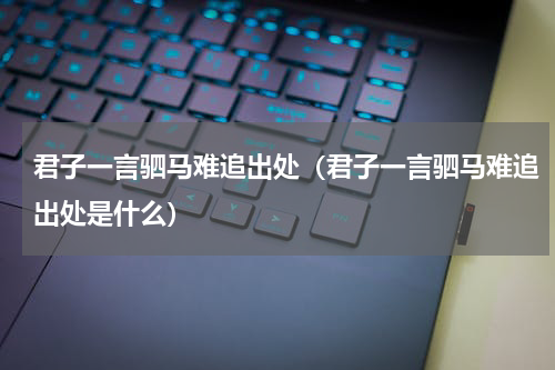 君子一言驷马难追出处（君子一言驷马难追出处是什么）