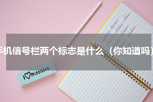 手机信号栏两个标志是什么（你知道吗）