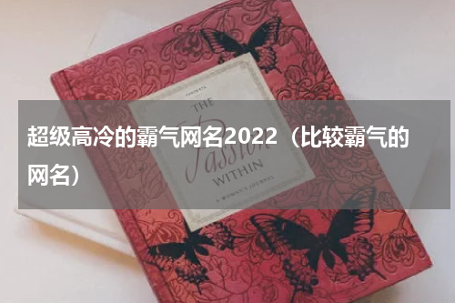 超级高冷的霸气网名2022（比较霸气的网名）