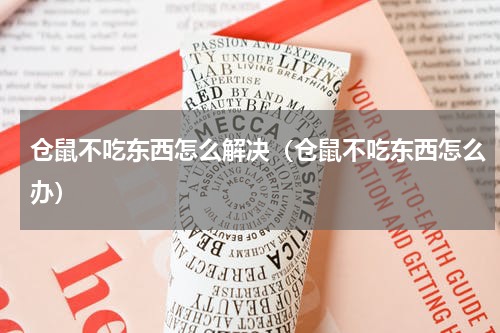 仓鼠不吃东西怎么解决（仓鼠不吃东西怎么办）