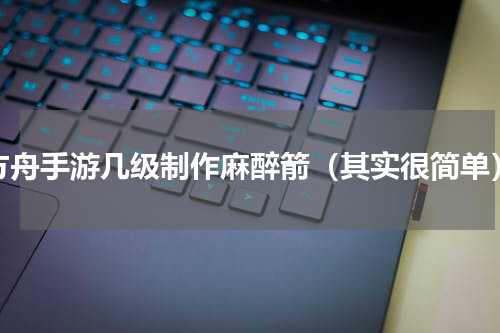 方舟手游几级制作麻醉箭（其实很简单）