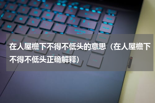 在人屋檐下不得不低头的意思（在人屋檐下不得不低头正确解释）