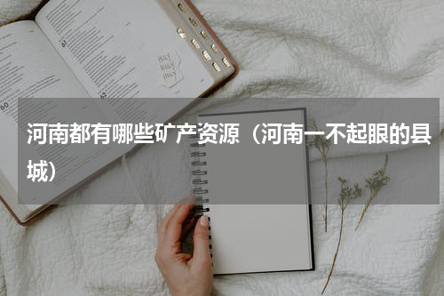 河南都有哪些矿产资源（河南一不起眼的县城）