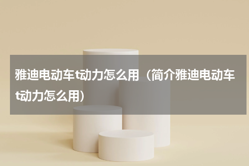 雅迪电动车t动力怎么用（简介雅迪电动车t动力怎么用）