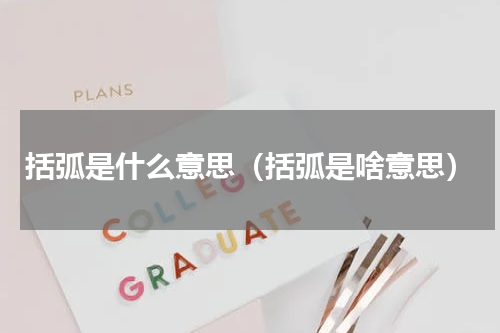 括弧是什么意思（括弧是啥意思）