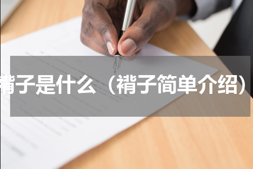 褙子是什么（褙子简单介绍）