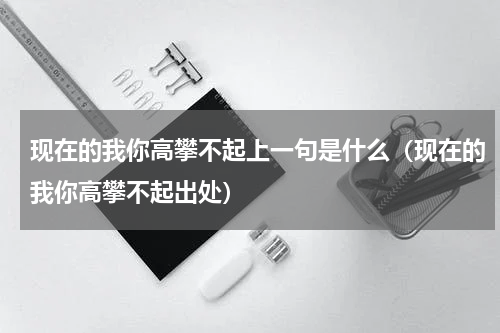 现在的我你高攀不起上一句是什么（现在的我你高攀不起出处）