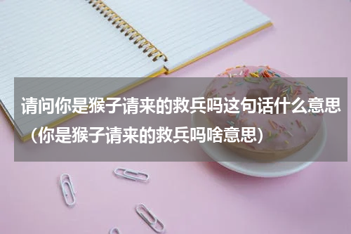 请问你是猴子请来的救兵吗这句话什么意思（你是猴子请来的救兵吗啥意思）