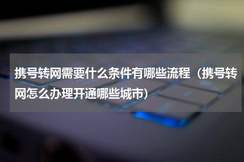 携号转网需要什么条件有哪些流程（携号转网怎么办理开通哪些城市）