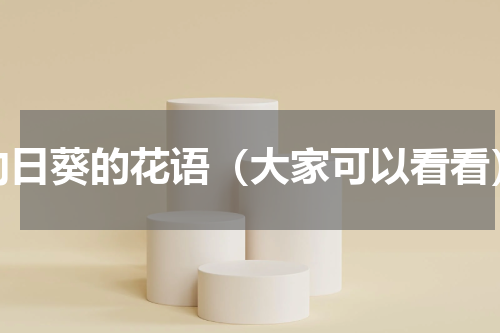 向日葵的花语（大家可以看看）