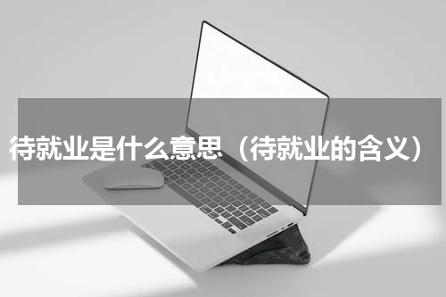 待就业是什么意思（待就业的含义）