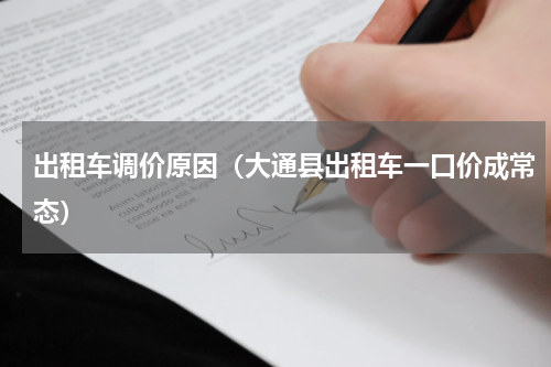出租车调价原因（大通县出租车一口价成常态）