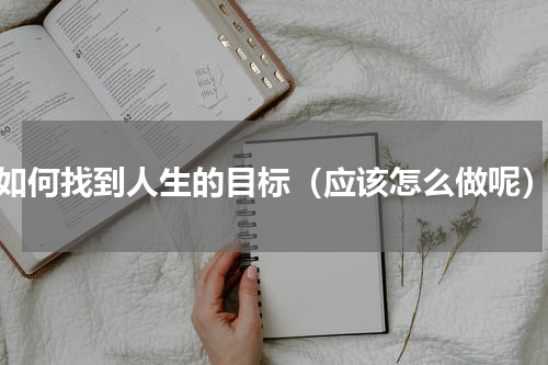 如何找到人生的目标（应该怎么做呢）