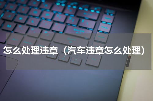 怎么处理违章（汽车违章怎么处理）