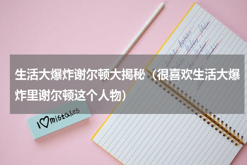 生活大爆炸谢尔顿大揭秘（很喜欢生活大爆炸里谢尔顿这个人物）