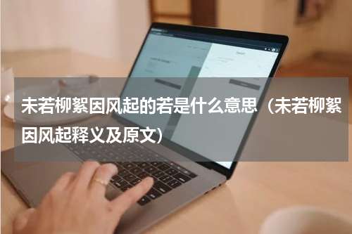 未若柳絮因风起的若是什么意思（未若柳絮因风起释义及原文）