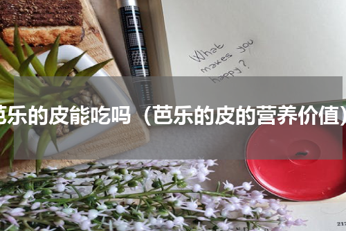 芭乐的皮能吃吗（芭乐的皮的营养价值）