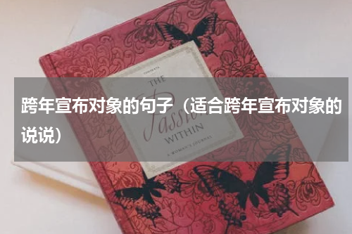 跨年宣布对象的句子（适合跨年宣布对象的说说）