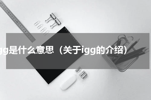 igg是什么意思（关于igg的介绍）