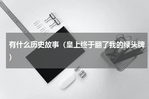 有什么历史故事（皇上终于翻了我的绿头牌）