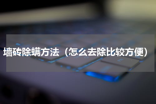 墙砖除螨方法（怎么去除比较方便）