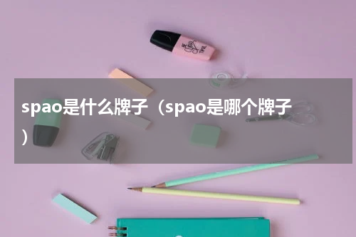 spao是什么牌子（spao是哪个牌子）