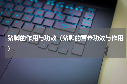 猪脚的作用与功效（猪脚的营养功效与作用）