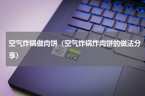 空气炸锅做肉饼（空气炸锅炸肉饼的做法分享）