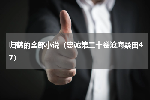 归鹤的全部小说（忠诚第二十卷沧海桑田47）