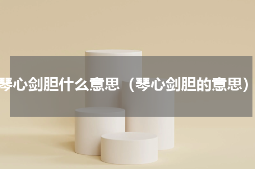 琴心剑胆什么意思（琴心剑胆的意思）