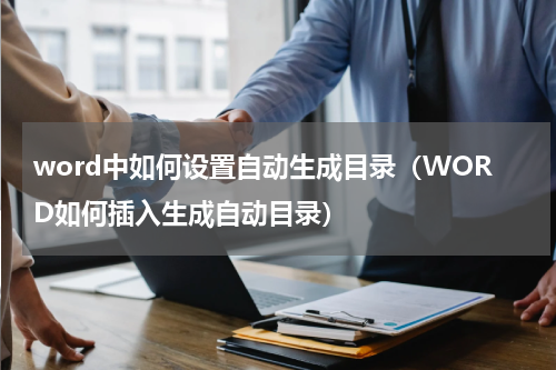 word中如何设置自动生成目录（WORD如何插入生成自动目录）