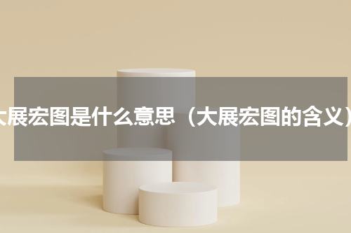 大展宏图是什么意思（大展宏图的含义）
