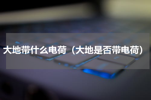 大地带什么电荷（大地是否带电荷）