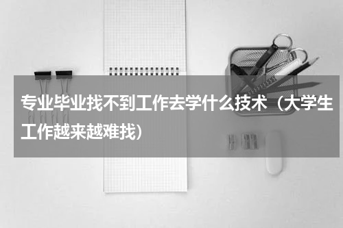 专业毕业找不到工作去学什么技术（大学生工作越来越难找）