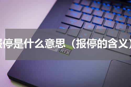 报停是什么意思（报停的含义）