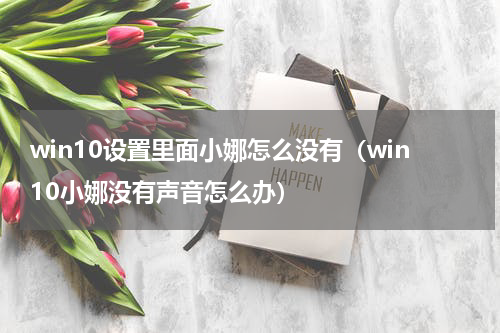 win10设置里面小娜怎么没有（win10小娜没有声音怎么办）