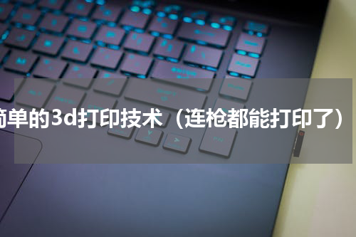 简单的3d打印技术（连枪都能打印了）