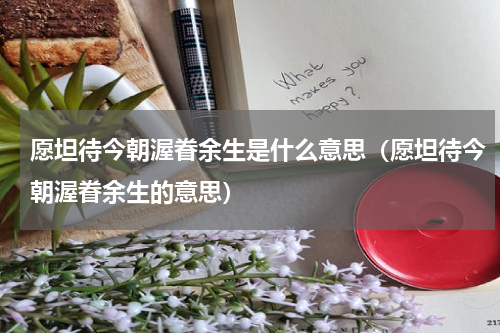 愿坦待今朝渥眷余生是什么意思（愿坦待今朝渥眷余生的意思）