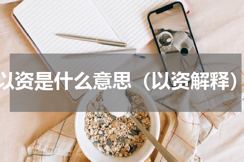 以资是什么意思（以资解释）