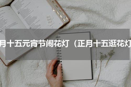 正月十五元宵节闹花灯（正月十五逛花灯）