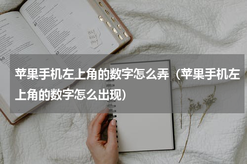 苹果手机左上角的数字怎么弄（苹果手机左上角的数字怎么出现）