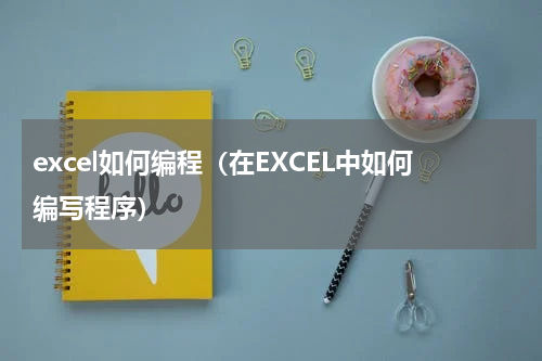 excel如何编程（在EXCEL中如何编写程序）