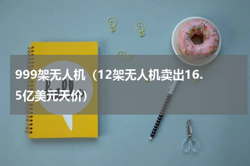 999架无人机（12架无人机卖出16.5亿美元天价）